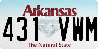 AR license plate 431VWM