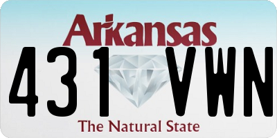 AR license plate 431VWN