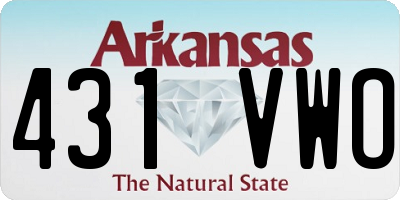 AR license plate 431VWO
