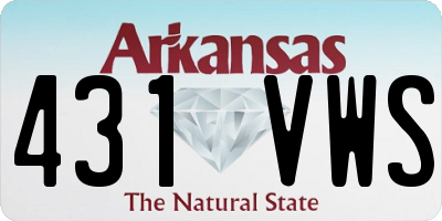 AR license plate 431VWS