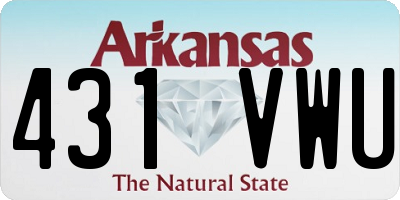 AR license plate 431VWU