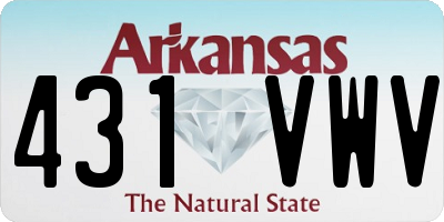 AR license plate 431VWV