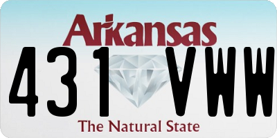 AR license plate 431VWW