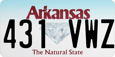 AR license plate 431VWZ