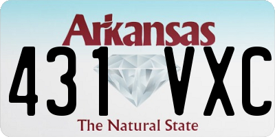 AR license plate 431VXC