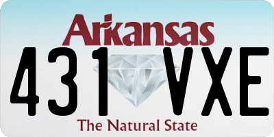 AR license plate 431VXE