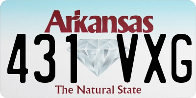 AR license plate 431VXG