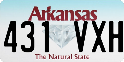 AR license plate 431VXH