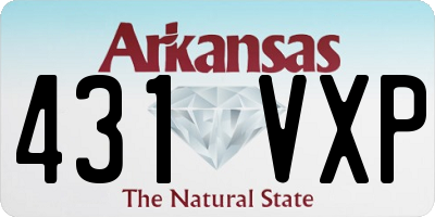 AR license plate 431VXP
