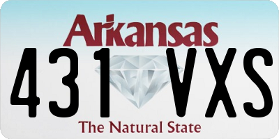 AR license plate 431VXS