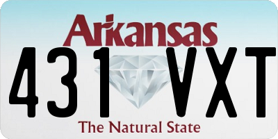 AR license plate 431VXT