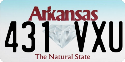 AR license plate 431VXU