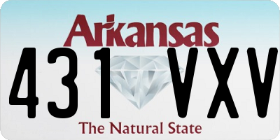 AR license plate 431VXV