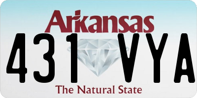 AR license plate 431VYA