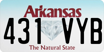 AR license plate 431VYB