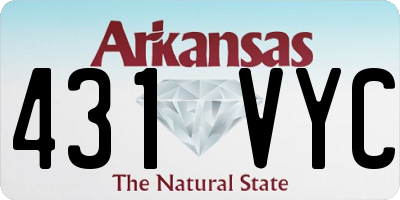 AR license plate 431VYC