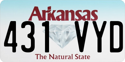 AR license plate 431VYD