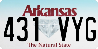 AR license plate 431VYG