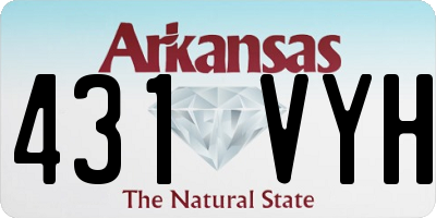 AR license plate 431VYH
