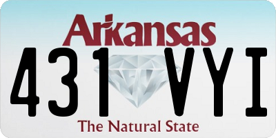 AR license plate 431VYI