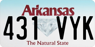 AR license plate 431VYK