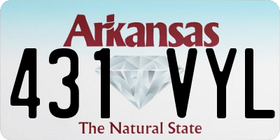 AR license plate 431VYL