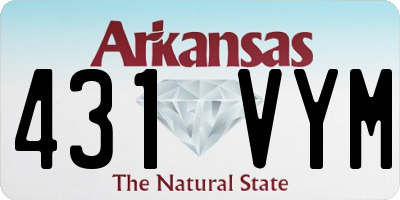 AR license plate 431VYM
