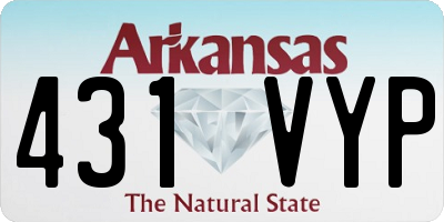 AR license plate 431VYP