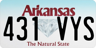 AR license plate 431VYS