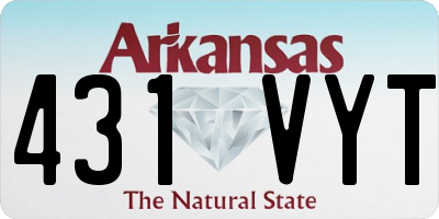 AR license plate 431VYT