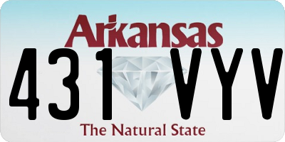 AR license plate 431VYV