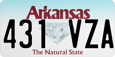 AR license plate 431VZA