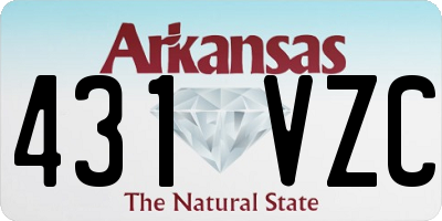 AR license plate 431VZC