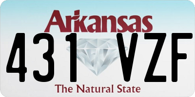 AR license plate 431VZF