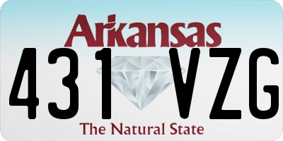 AR license plate 431VZG