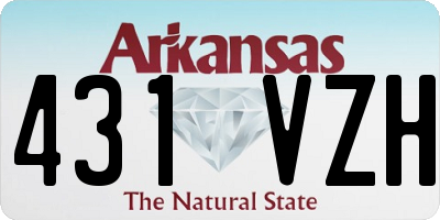 AR license plate 431VZH