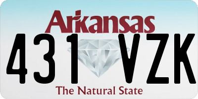 AR license plate 431VZK