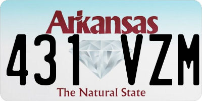 AR license plate 431VZM