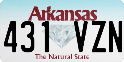 AR license plate 431VZN