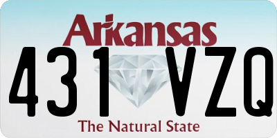 AR license plate 431VZQ