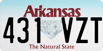 AR license plate 431VZT