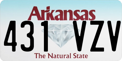 AR license plate 431VZV