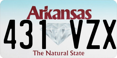 AR license plate 431VZX