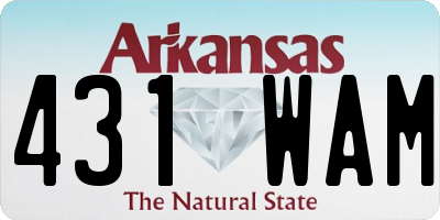 AR license plate 431WAM