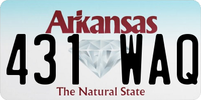 AR license plate 431WAQ