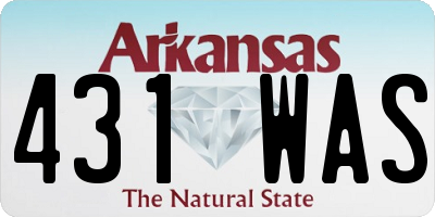 AR license plate 431WAS
