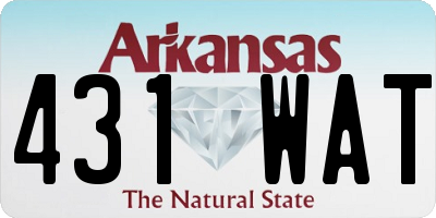 AR license plate 431WAT