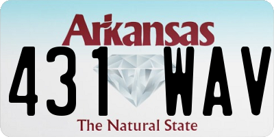 AR license plate 431WAV