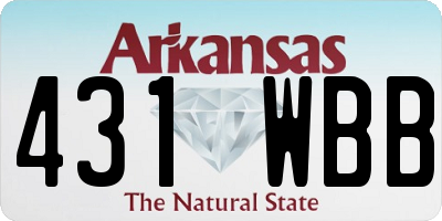 AR license plate 431WBB