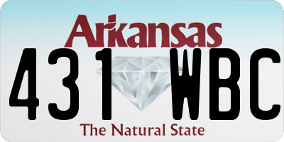 AR license plate 431WBC